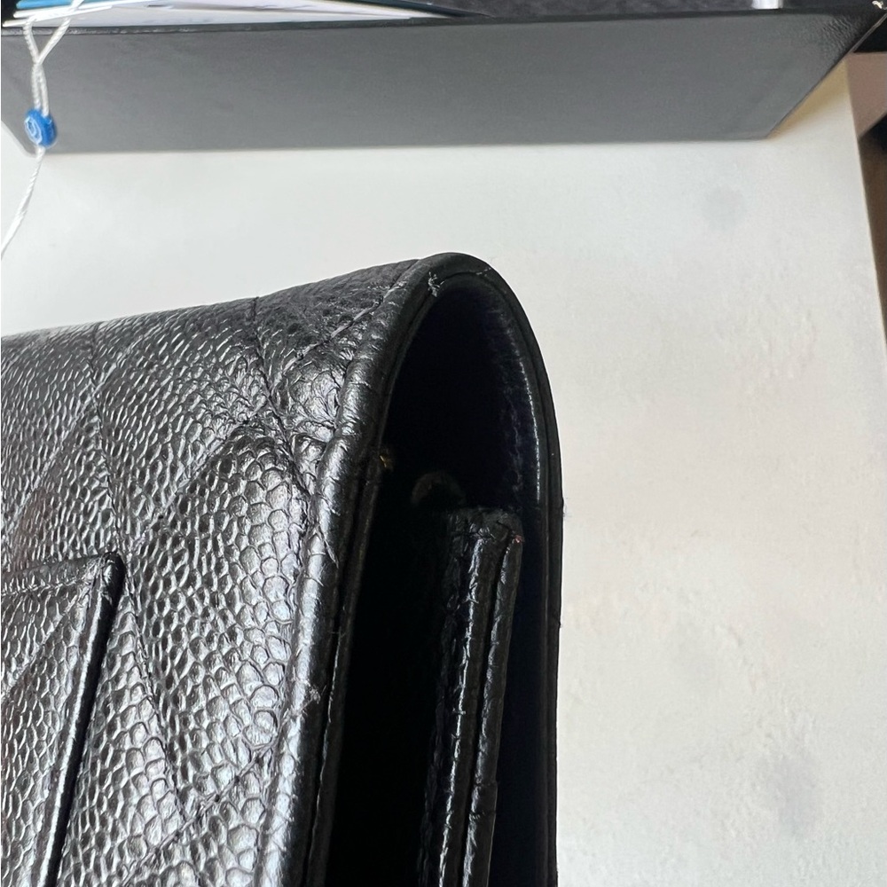 Chanel Wallet On Chain (WOC) Black Caviar Leather With Gold Hardware - Picture 6 of 16